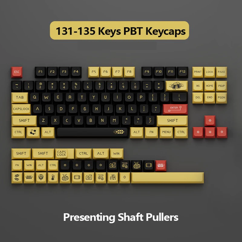 

PBT XDA-like Profile Dye Sublimation Personalized English Mechanical Keyboard Keycaps For Cherry MX Gamer Mechanical Keyboard