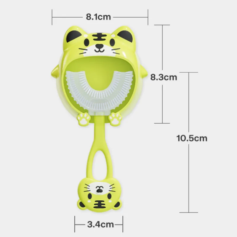 U Shape Cartoon Toothbrush Cute Creative Soft Brush Automatic Clean Brush Kids Newborn Cleaning Teethbrush Baby Items