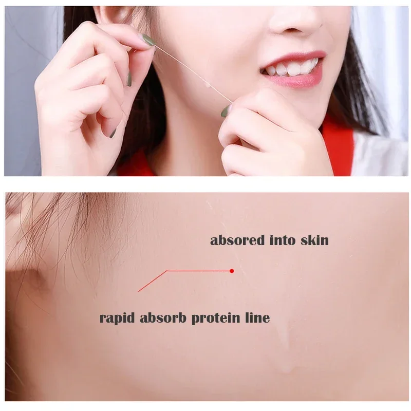 24K Gold Face Serum Active Collagen Silk Thread Face Essence Kit Anti-Aging Smoothing Firming Moisturizing Hyaluronic Skin Care