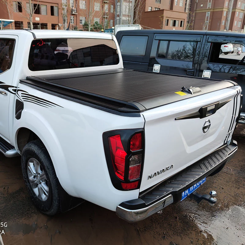 Pickup Truck Bed Retractable Roller Shutter Lid Tonneau Cover for nissan Navara Np300 Frontier D40 D22 Pro4x D23