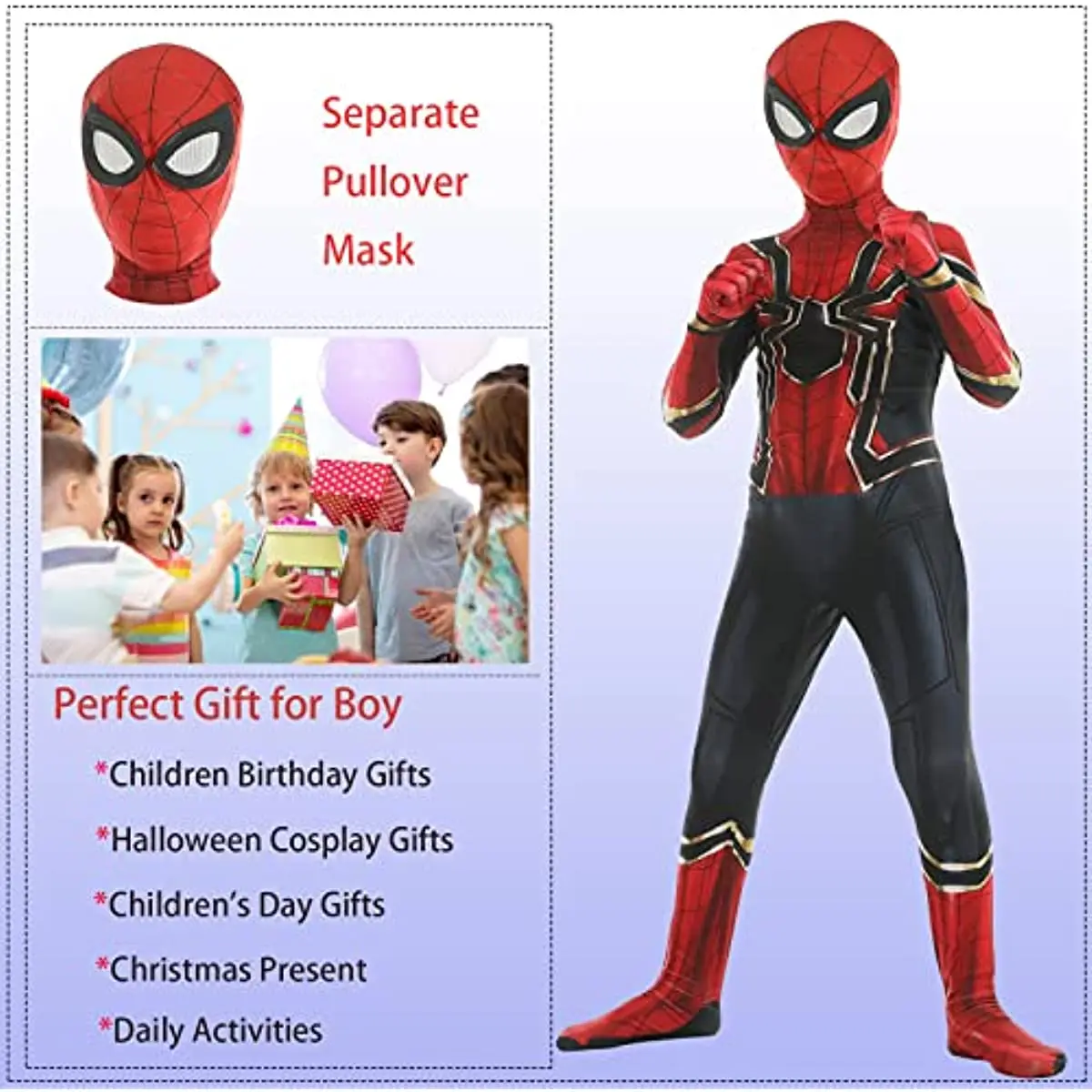 Marvel aranha das crianças traje halloween incrível homem aranha mile collant zentai peter parker super-herói