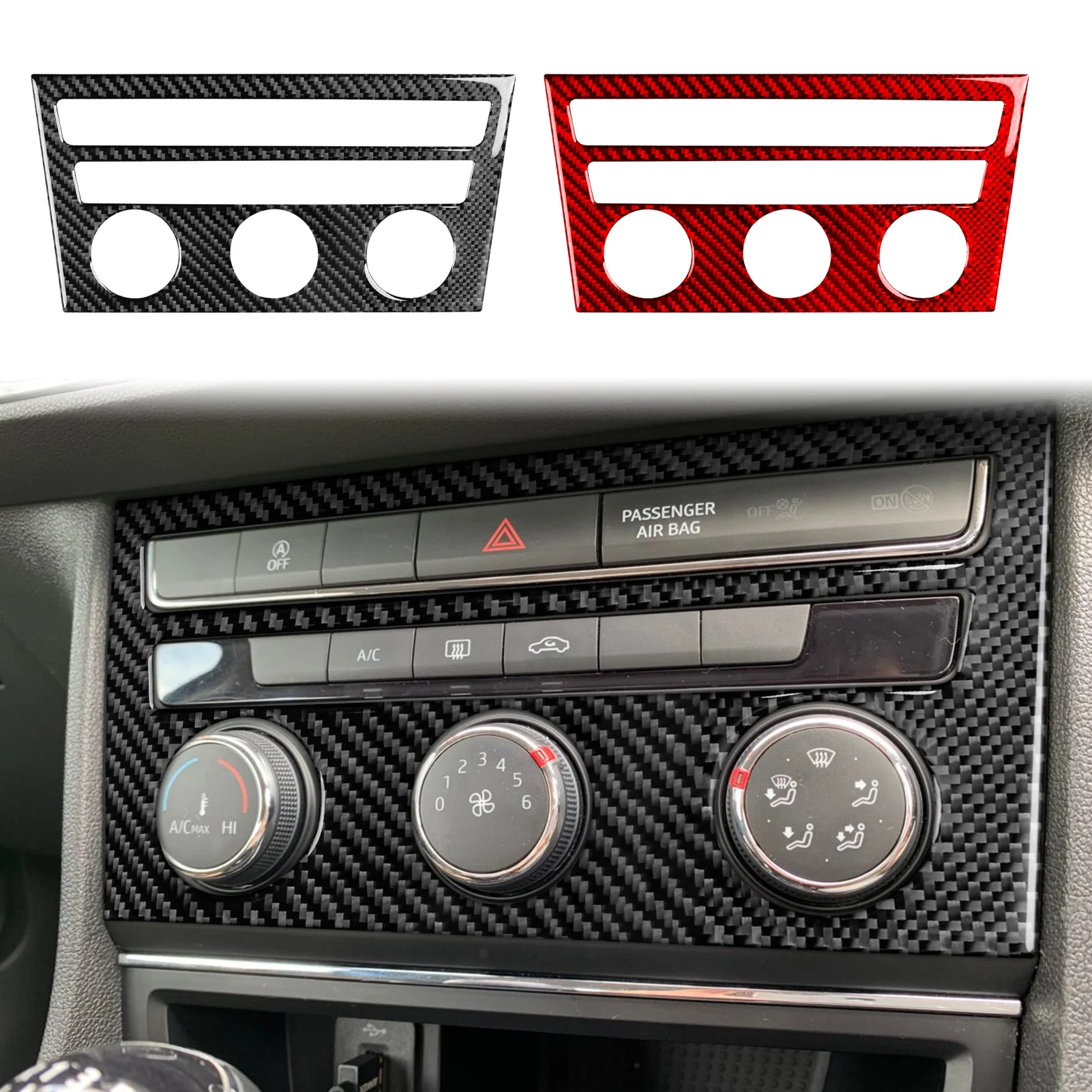 

Car Central AC Button Panel Real Soft Carbon Fiber Sticker For Seat Leon MK3 2013 2014 2015 2016 2017 2018 2019 2020 LHD RHD