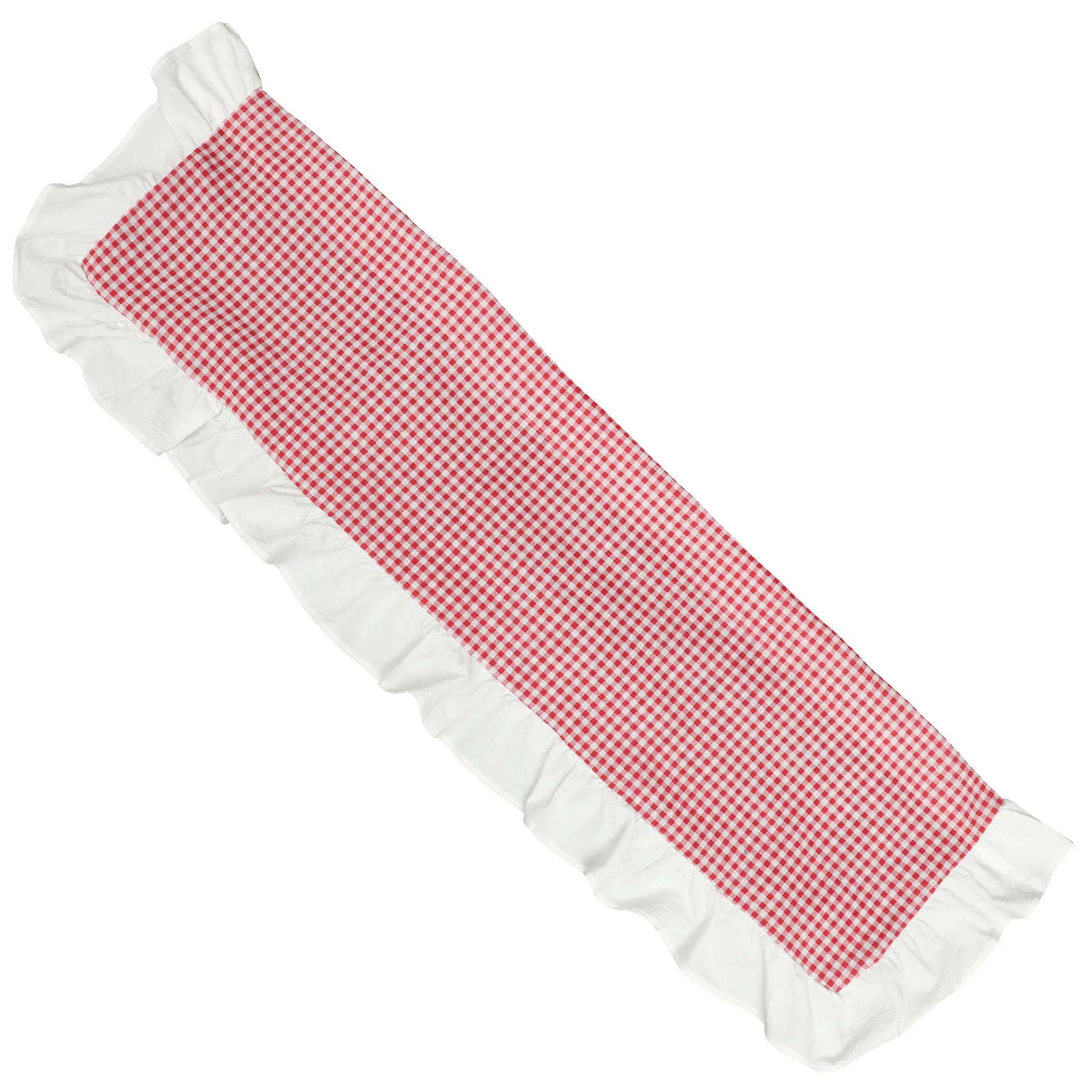 

Red White Check Plaid Window Valance Curtains For Kitchen Half Short Polyester Lattice Curtains Decor Easy Wash