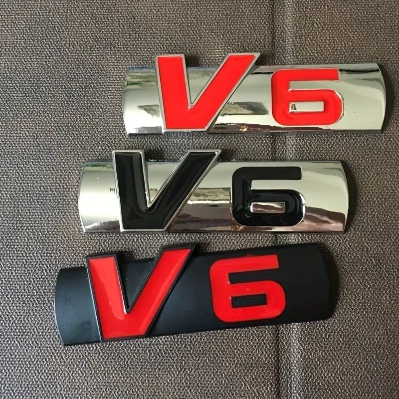 اجعل سيارتك تبرز مع ملصقات السيارة بشعار V6 هذه ، اصنع سيارتك