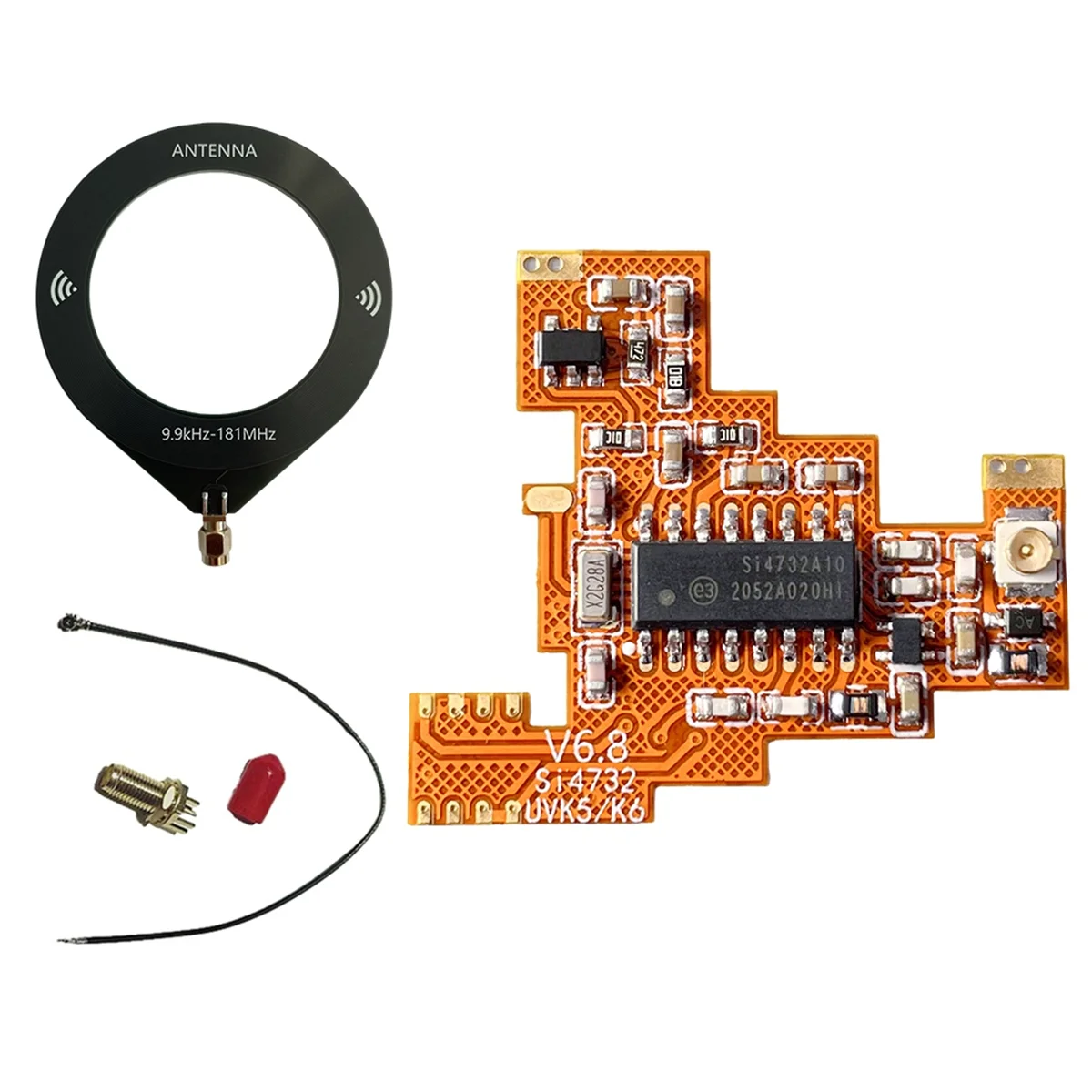 Upgraded SI4732 V6.8 FPC Modified Module+Loop Antenna for Quansheng UVK5