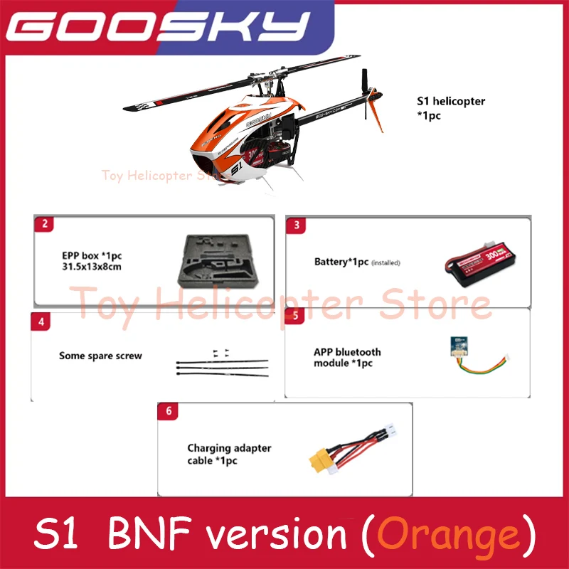 Goosky S1 Rc Hubschrauber 6ch Drone professionelle Flugzeug BNF 3d Stunt Doppel Bürstenlosen Motor Direktantrieb Flybarless Erwachsene Spielzeug Geschenk