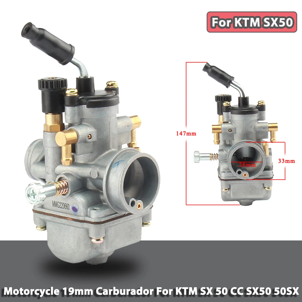 Motorcycle 19mm Carburetor For KTM SX 50 50cc SX50 50SX 2001-2008 Junior Dirt Pit Bike Senior Adventure Carbure Part Accessories