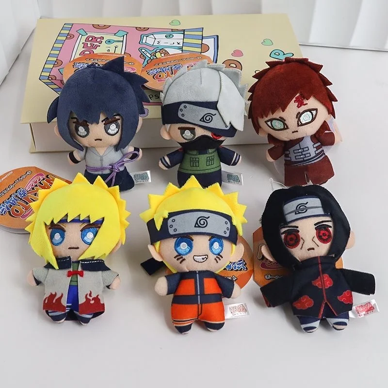 10 cm Anime Naruto Shippuden Perifere Hanger Kakashi Naruto Pluche Tyoy Sleutelhanger Rugzak Ornament Sieren Knuffel Kerstcadeaus