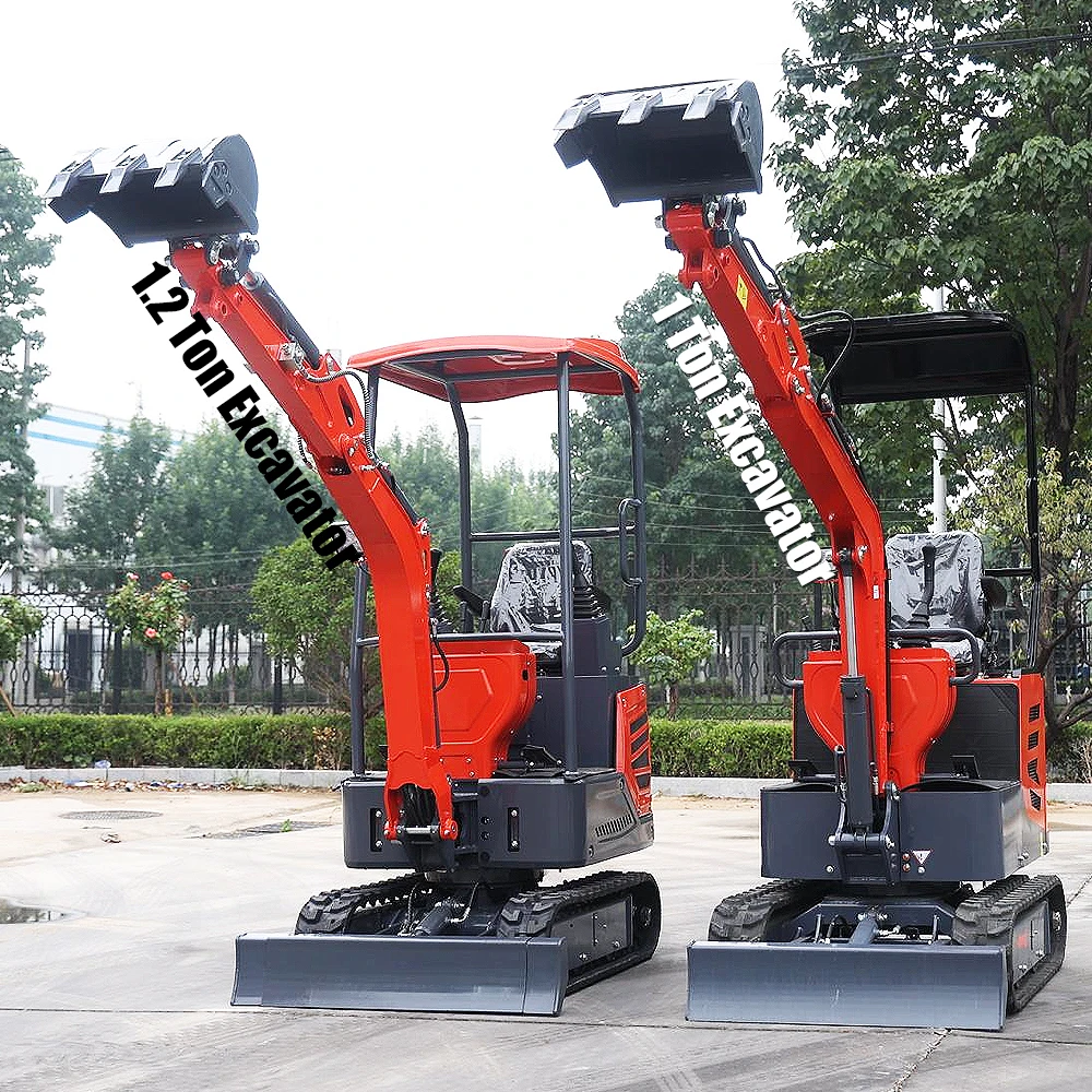 حفار صغير 1Ton مايكرو باجر صغير Excav مايكرو حفار 800 كجم حفار صغير للبيع حفار صغير منقب زحاف هيدروليكي
