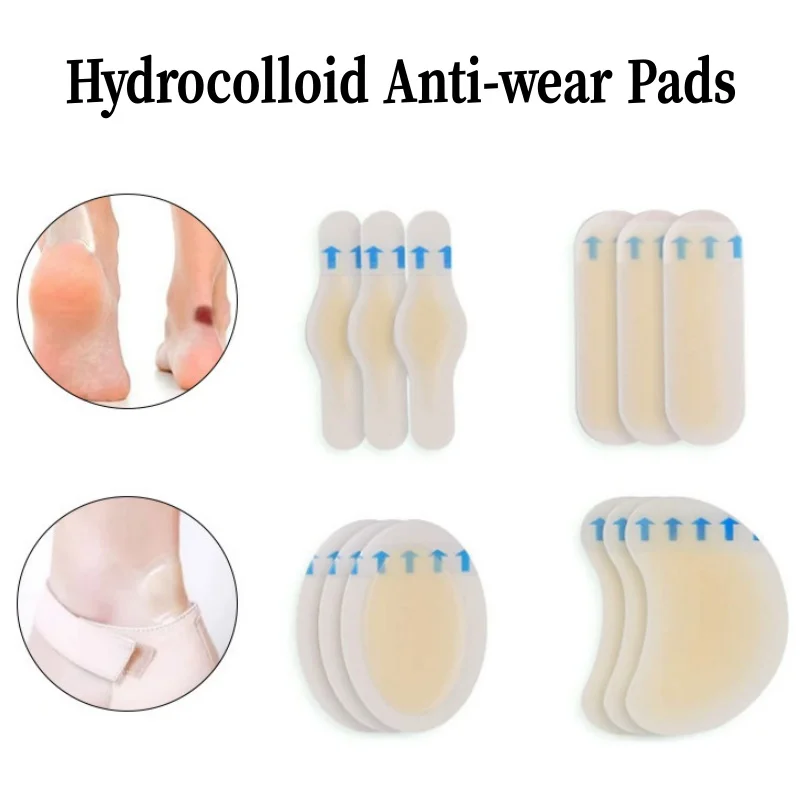 

5Pcs Anti-wear Heel Stickers Hydrocolloid Patch Blister Protector Relief Pain Invisible Gel Patch Soft Gel Shoes Sticker