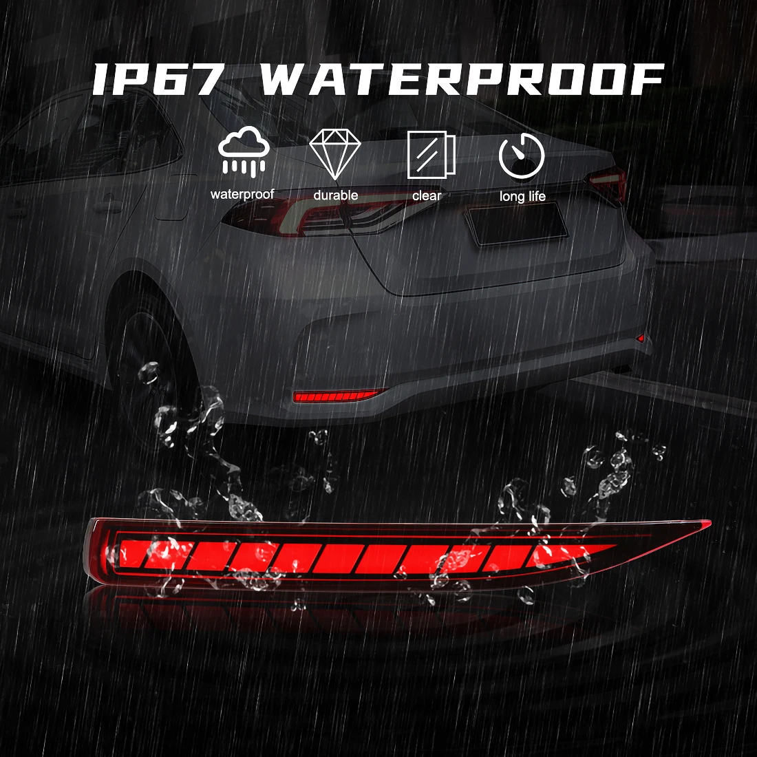 Reflector de parachoques trase - Car Accessories For Road Trip reseña y precio