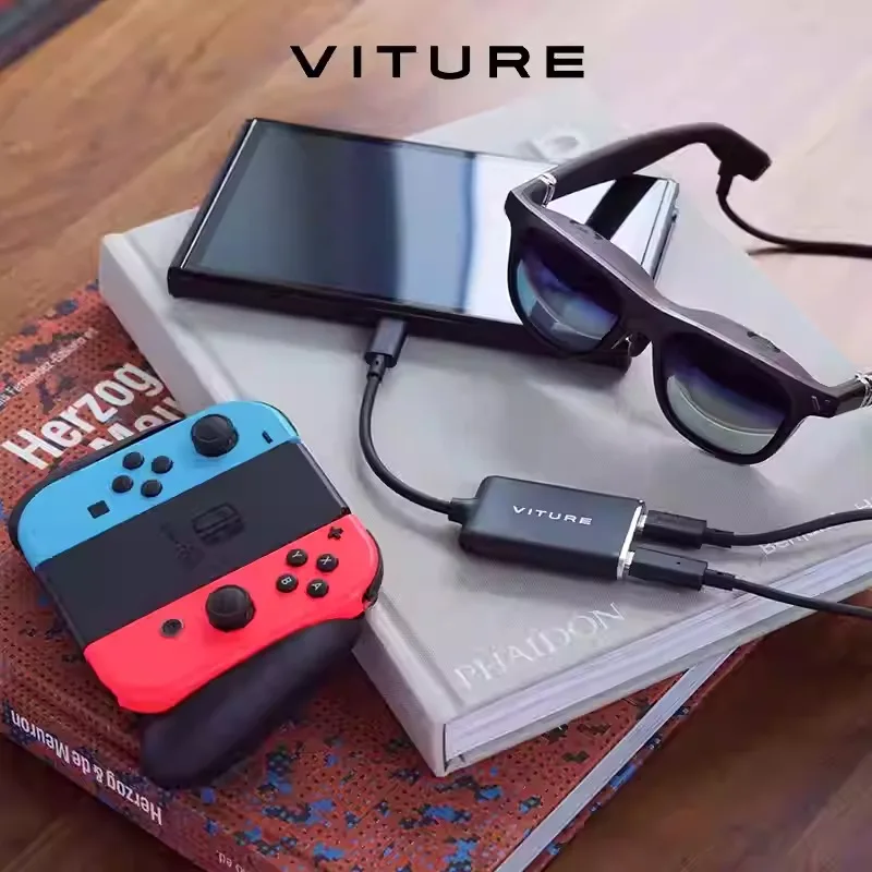 يدعم الإصدار القياسي لمحول VITURE Hub تشغيل الفيديو ثلاثي الأبعاد أثناء شحن وتشغيل أجهزة SwitchSteam Deck وUSB-C