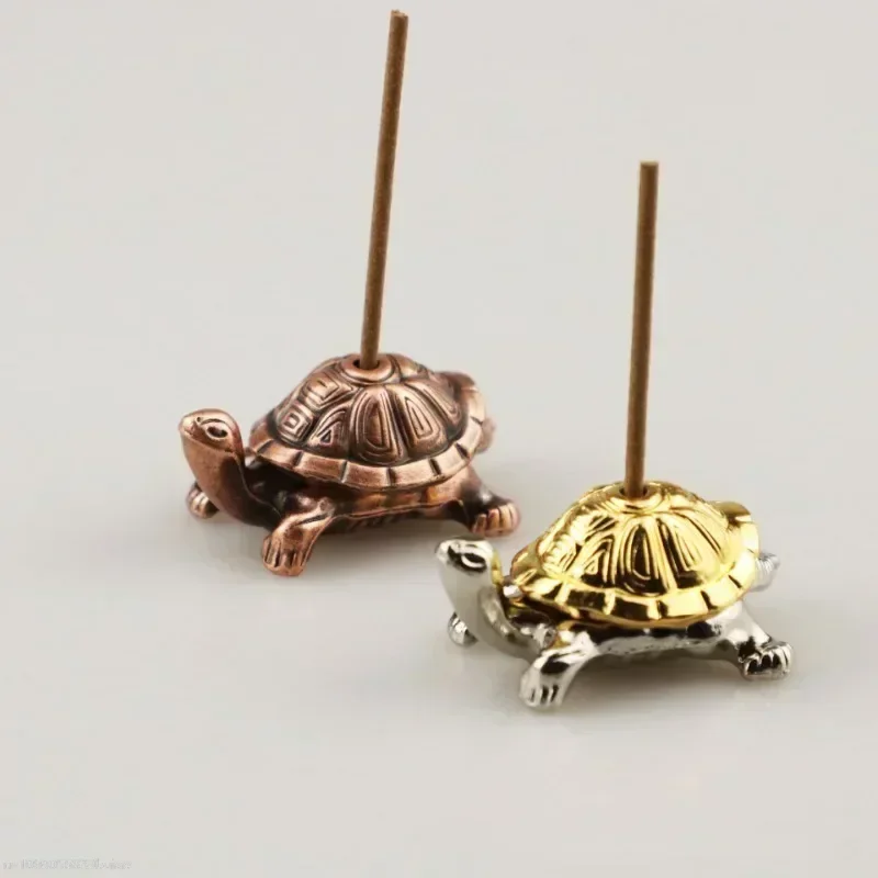 

Mini Metal Turtle Shape Incense Stick Meditation Buddha Sandalwood Stick Holder Funny Animal Incense Holders Home Decor