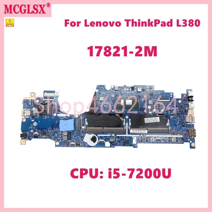 

17821-2M With i3 i5-7th 8th Gen CPU Notebook Mainboard For Lenovo THINKPAD L380 S2 Laptop Motherboard Fully Tested OK