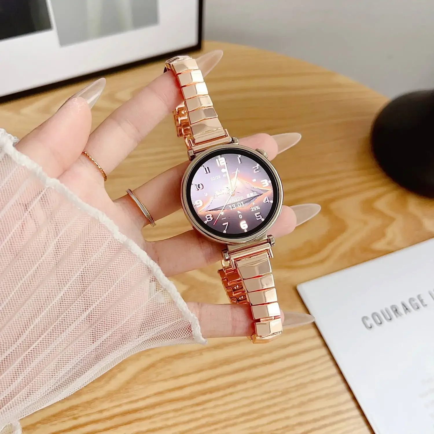 Fashion Link Strap For Samsung Galaxy Watch 7 FE 5 Pro 4 6 classic band 44mm 40mm sport correa loop