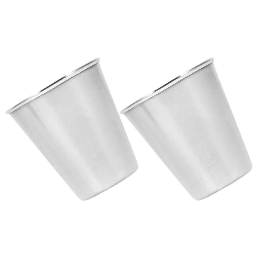 

2Pcs 70Ml Metal Wine Cups Sturdy Small Drinking Cups for Parties Portable and Trustworthy Stainless Steel Beverage Cup