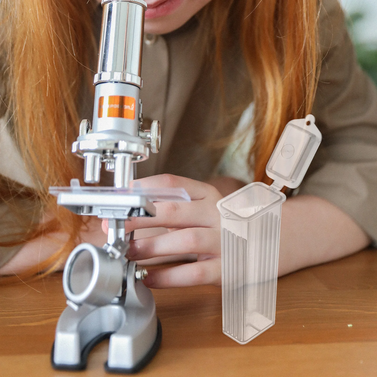 

10Pcs Slide Boxes PP Material Secure Snap Store Microscope Slides Pathological Slide Holder Case for Labs Slides Case