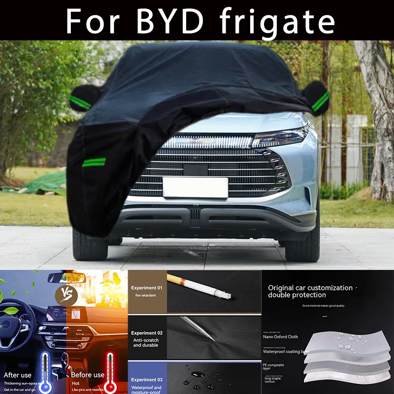 

For BYD frigate Outdoor Protection Full Car Covers Snow Cover Sunshade Waterproof Dustproof Exterior Car accessories