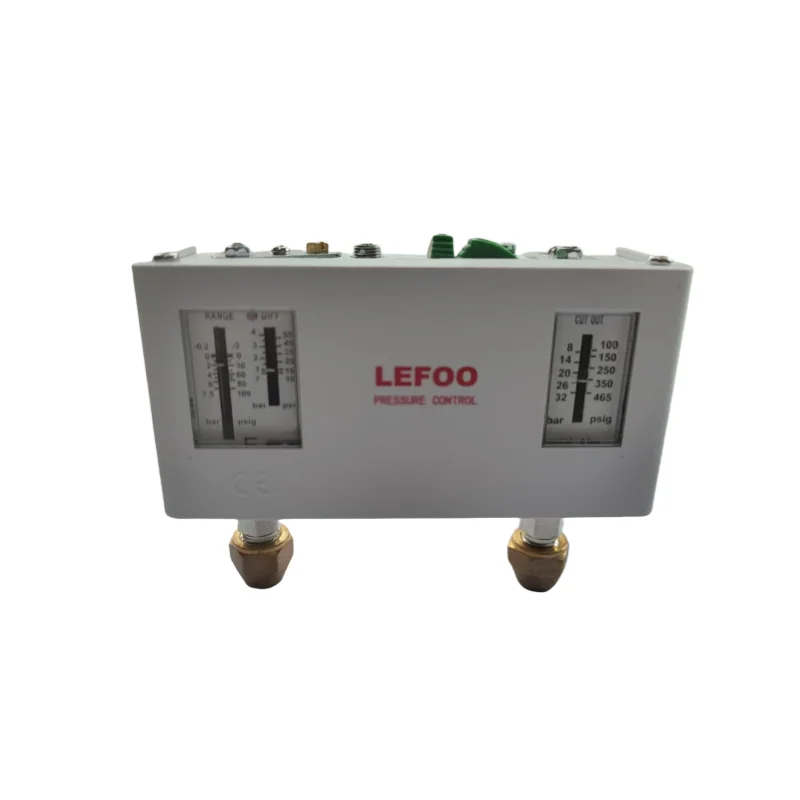 Picture 4: LEFOO Dual Pressure Switch for Refrigeration System - High & Low Pressure Auto/Manual Reset, 7/16-20 Thread, for Freezer AC LF58