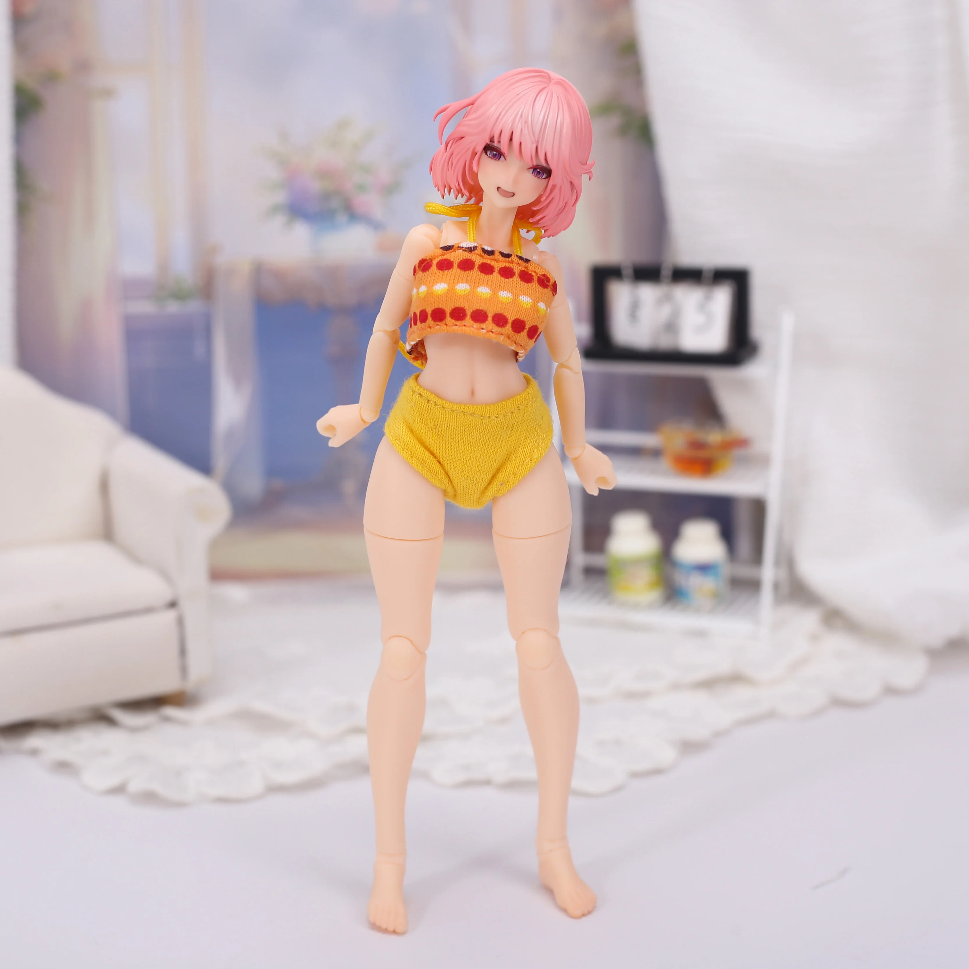 Kawaii Bikini Set For 1/12 BJD SNAIL SHELL romankey figure figma shf TBL ANT Mecha Girl Azone picco neemo Doll Clothes