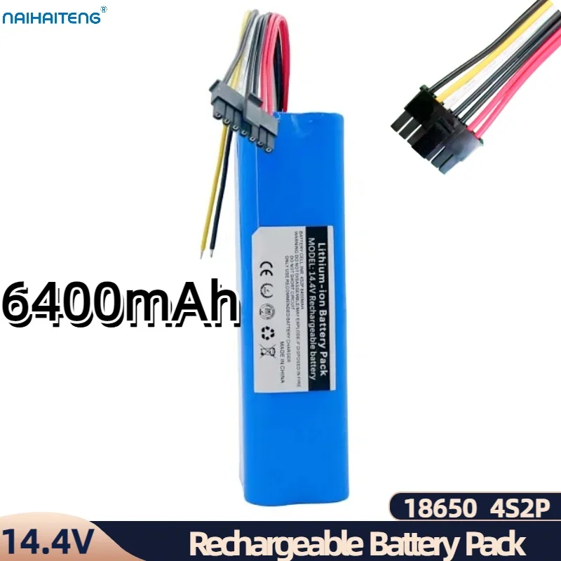 

14.4V 14.8V 6400mAh Rechargeable Li-ion Battery Pack 4S2P For Sweeping Robot CONGA 5090 6090 5490 Vacuum Cleaner Wholesale