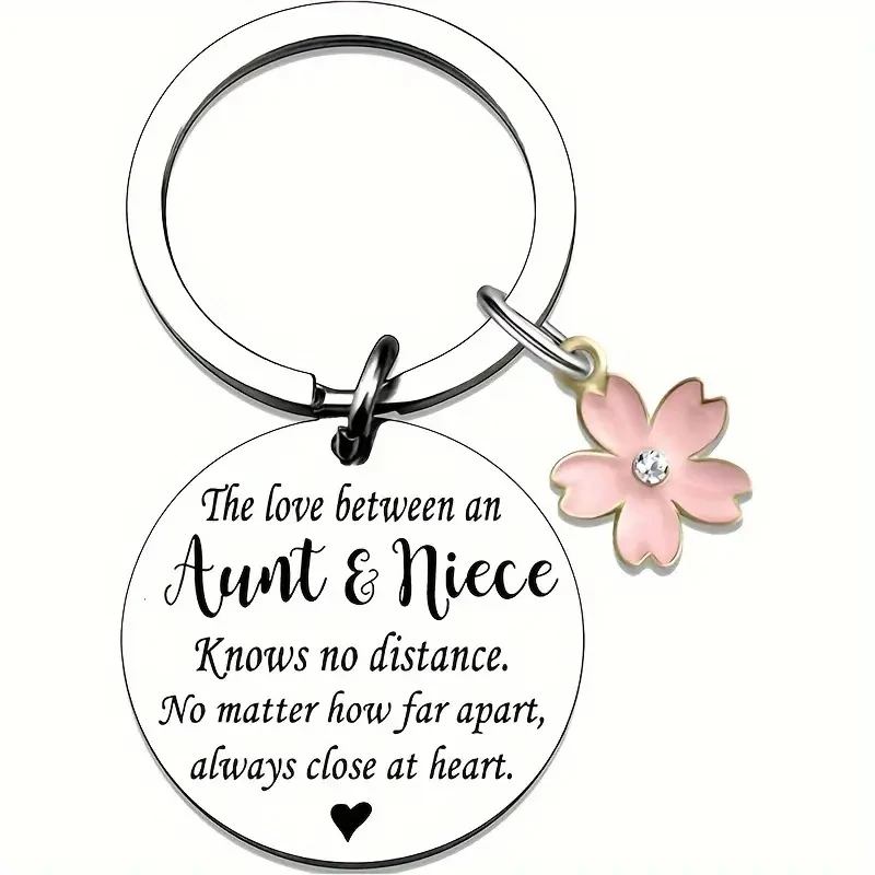 1Pc Best Aunt Ever Key Chain For Women, Birthday Gifts For Aunt, Gift For Women, Aunt Gifts From Niece