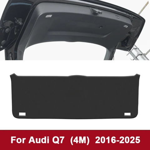 Для Audi Q7 4M 2016-2024 2025 защитная накладка на заднюю дверь багажника, кожаная защитная наклейка на заднюю дверь багажника, защитный коврик от грязи