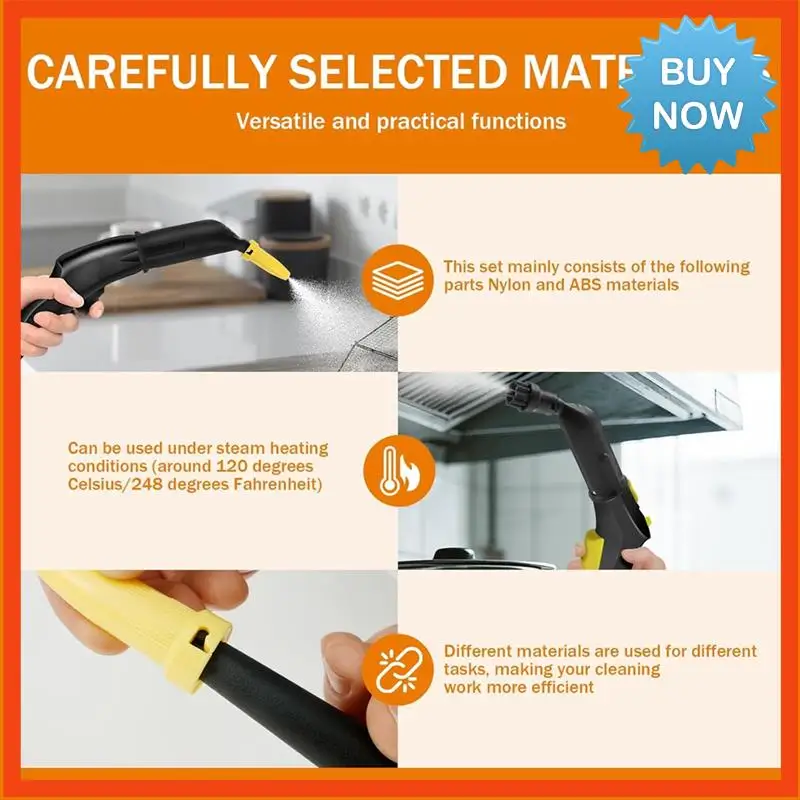

Набор аксессуаров для насадок для щетки BISM для Karcher SC1 SC2 SC3 SC4 SC5 SC7 CTK10 CTK20, детали пароочистителя