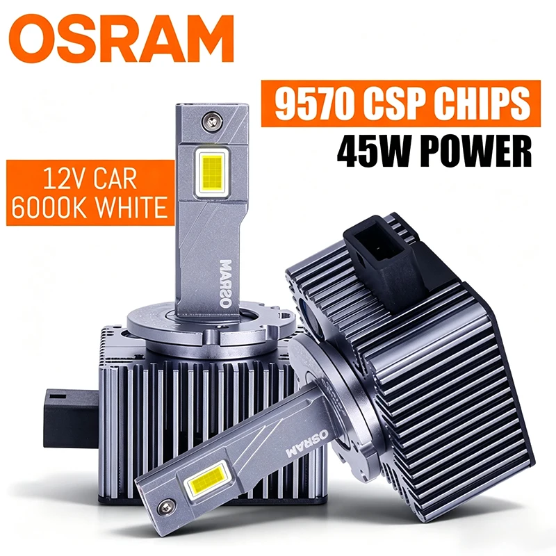 OSRAM Original D1S D3S LED CANbus D1S LED Car Headlight Bulb D3S Car Lamps HID Xenon Upgrade Kits 1:1 Plug&Play 90W 12V 6000K