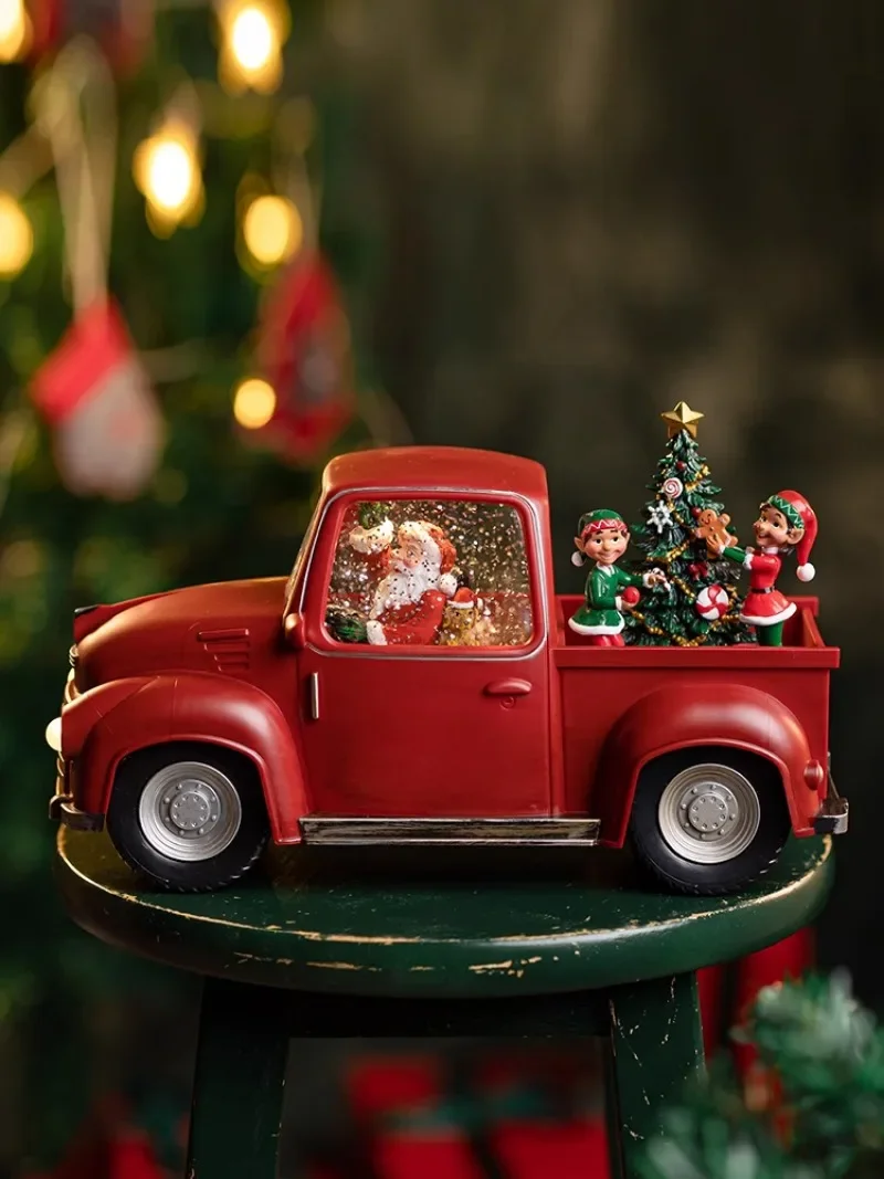 기관차 뮤직박스 산타 트리 눈사람 눈송이 장식