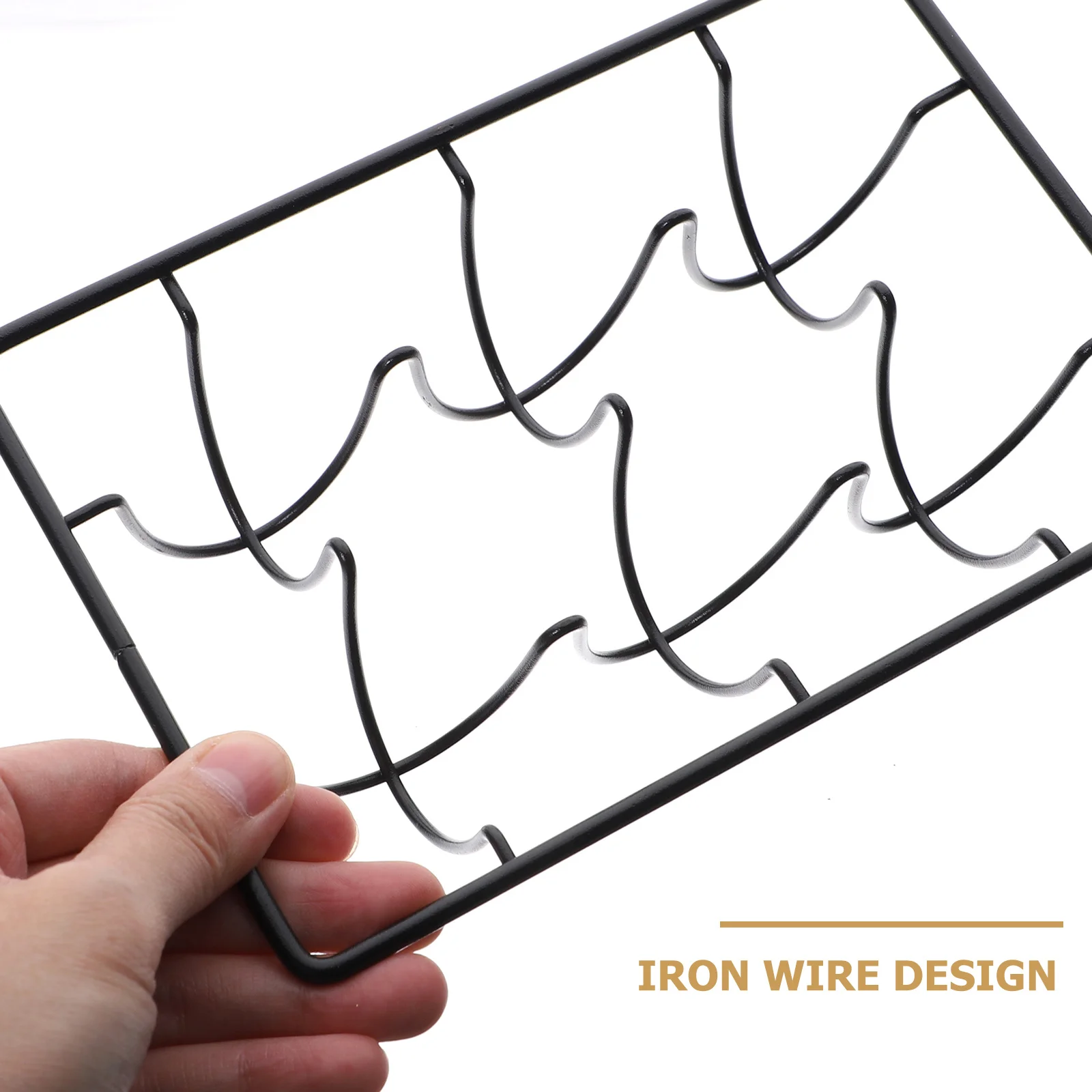 

6 Compartment Wire Egg Holder Metal Egg Rack Kitchen Storage Display Organizer Space Saver Tray Eggs Display Tray