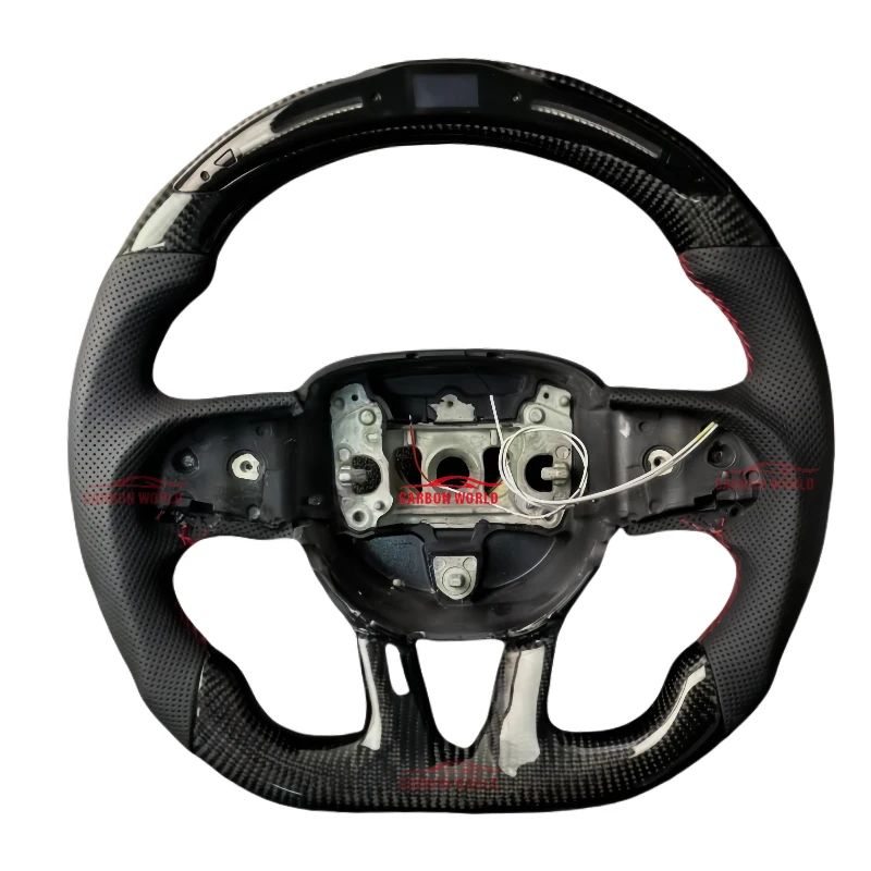 

LED Factory Wholesale Steering Wheel Carbon Fiber Car Steering Wheel Suitable for Dodge Charger Steering Wheel 2014-2019