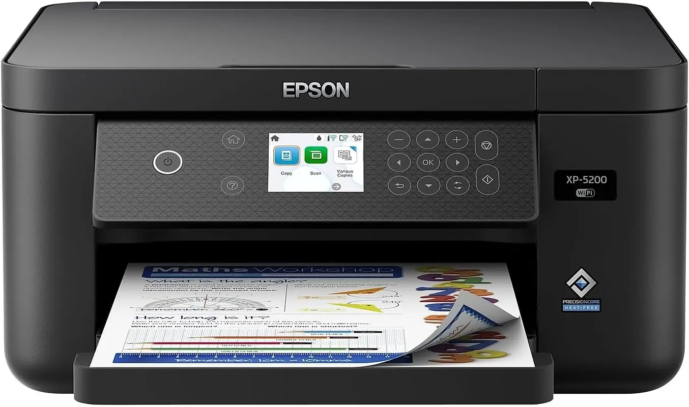 Expression Home XP-5200 Wireless Color All-in-One Printer with Scan, Copy, Automatic 2-Sided Printing, Borderless Photos