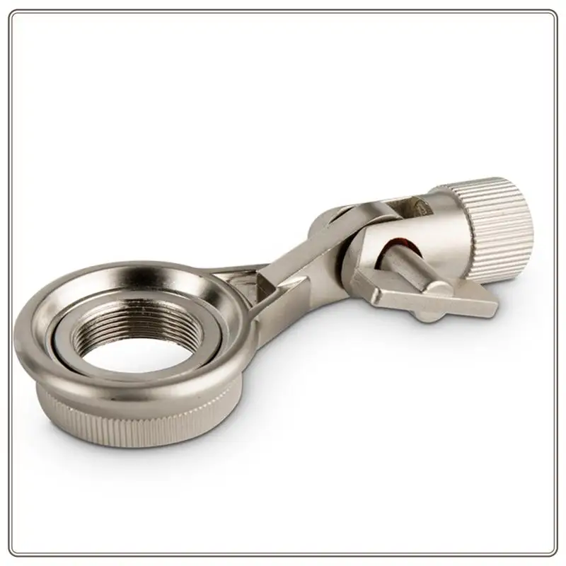 ملحقات حامل ميكروفون موثوقة، مشبك ميكروفون معدني فضي، تعديل زاوية بسيط مرن مناسب، ملحقات حامل الميكروفون Mic Cli