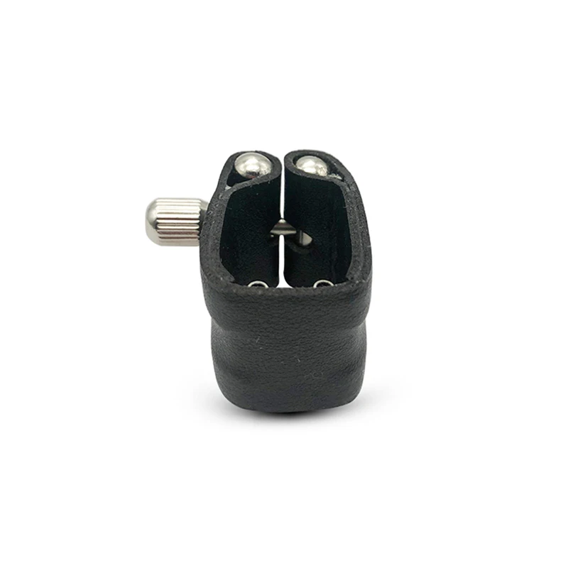 PU leather Saxophone Metal Mouthpiece Ligature Sax Mouthpiece Reed Clip Mouthpiece Cap Alto Tenor Soprano Pop Jazz Sax Ligature