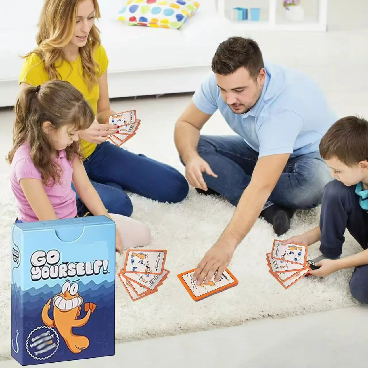 48 pcs/bag Go Fish Card Game Yourself Fun Gag Gift  Funny cards for family gatherings, pastime, parties