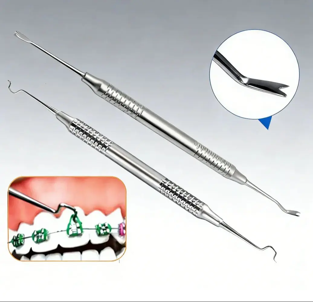 Dental Orthodontic Ligature Tie Placer Twirl On Module Arch Wire Ligation Ring Holder Instrument Dentistry Ortho Tool Dentist