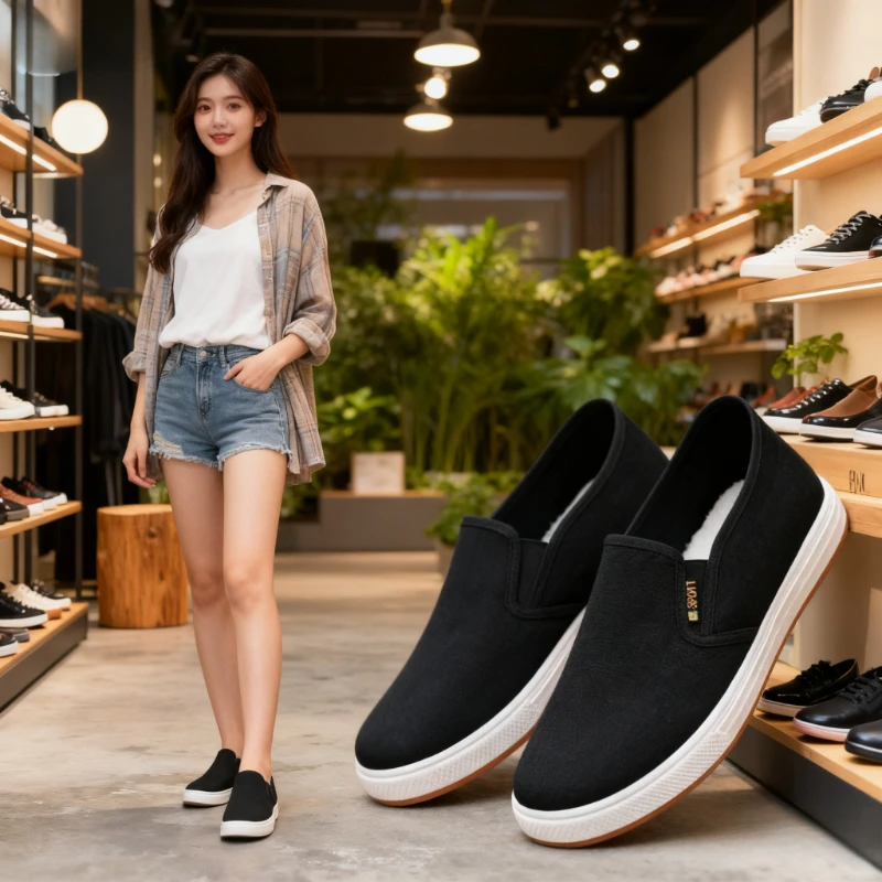 

Autumn Low cut canvas shoes Comfort Male Flats Casual anti slip Vulcanized Sneaker New Fashion Light Loafers Zapatos Hombre