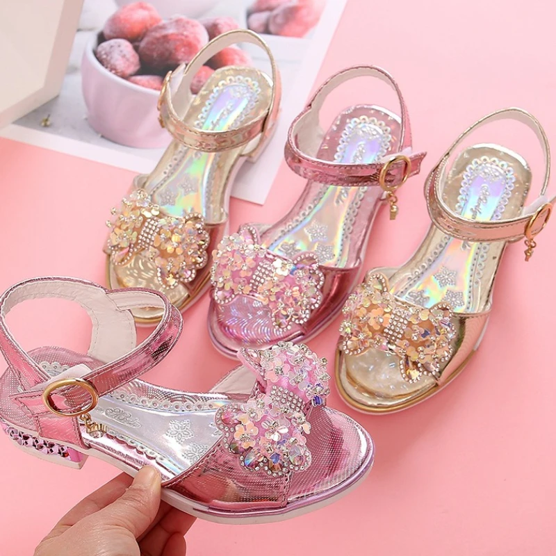 

Summer Girls Sandals2026 New Korean Version Child Butterfly Sandal Fashiona Girl Anti Slip Performance Shoe Child Formal Sandals