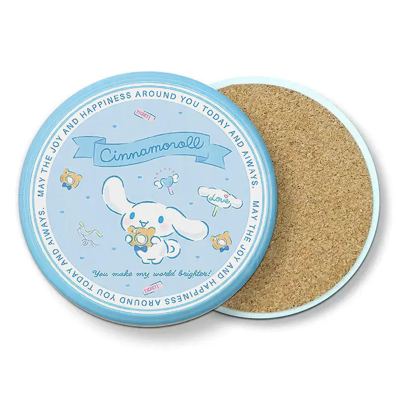 

Sanrio My Melody Hello Kitty Kuromi орнамент Coaster хит продукта новый продукт милый мультфильм аниме портативный на открытом воздухе милый взрослый