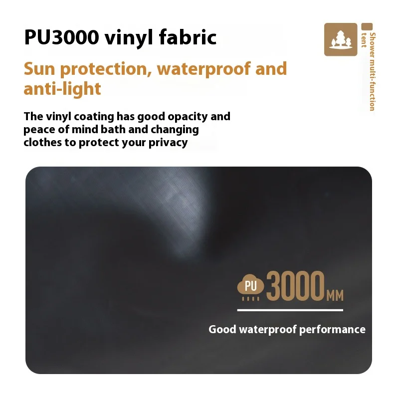 Mobi Garden Summer Outdoor Portable Pop-Up Waterproof Multi-Function Shower Tent for 1 Person Camping