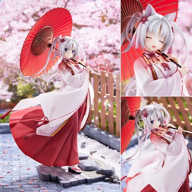 Sennen Manka Tomotake Yoshino Anime PVC Action Figure, Kimono Ver, Alice Glint, 1:7 Cute Game, Boneca Modelo Colecionável, Girl Toy, 28cm