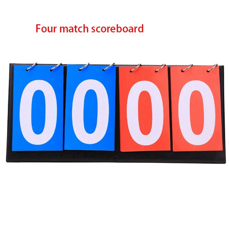 4X 4 Digit Score Board Basketball Soccer Scoreboard For Basketball Football Badminton Volleyball Table Tennis