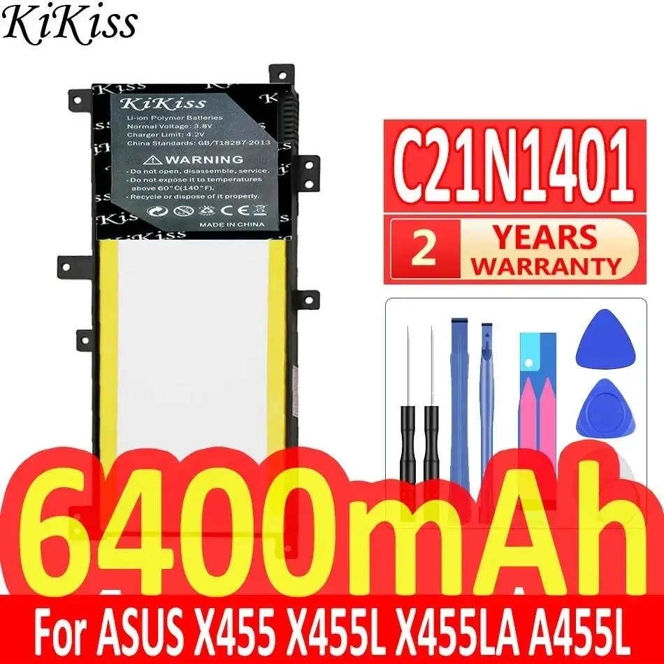 

Аккумулятор для ноутбука C21N1401 6400 мАч для Asus W409L W419L K455L A455L R419L R455L X454L X455L F455L Y483L VM410L