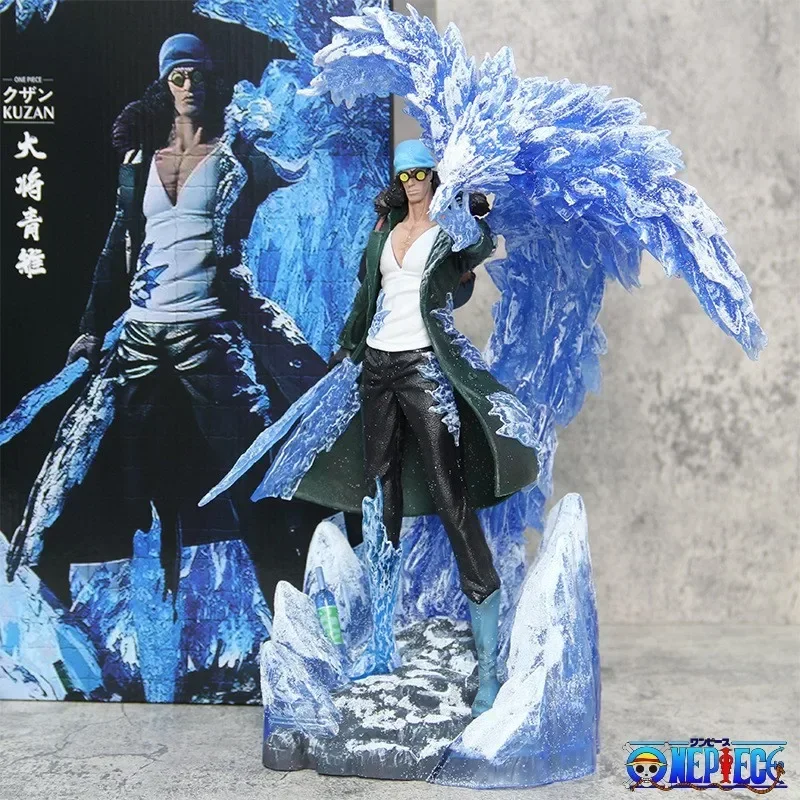 40cm One Piece Aokiji Figure Kuzan Anime Figures Gk Action Figurine Pvc Statue Model Doll Collectible Room Decoration Toys Gift