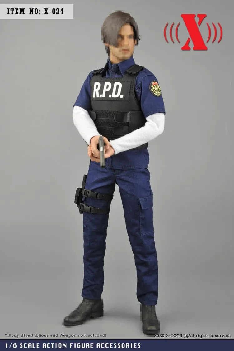 X-TOYS X-024 1/6 Scale Male Soldier RPD Patrol Police Clothes