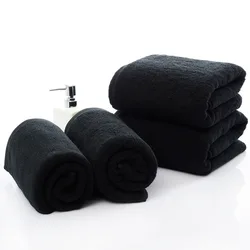 Black Towels Premium Black Hand Towels 100% Cotton Ultra Soft and Highly Absorbent Hotel & Spa Quality Hand Towels Home Supplies