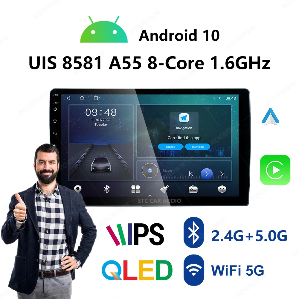 راديو السيارة أندرويد 2k Qled Ips شاشة سيارة 2din راديو أندرويد 11 راديو السيارات نظام الصوت للسيارة مشغل ديفيدي Carplay ستيريو
