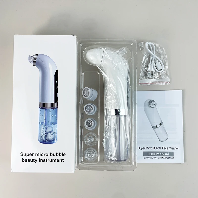 مزيل الرؤوس السوداء الصغير باللون الأسود، أداة فقاعات كهربائية محمولة للتجميل المنزلي، أداة محمولة لتنظيف الوجه وصالون التجميل #6