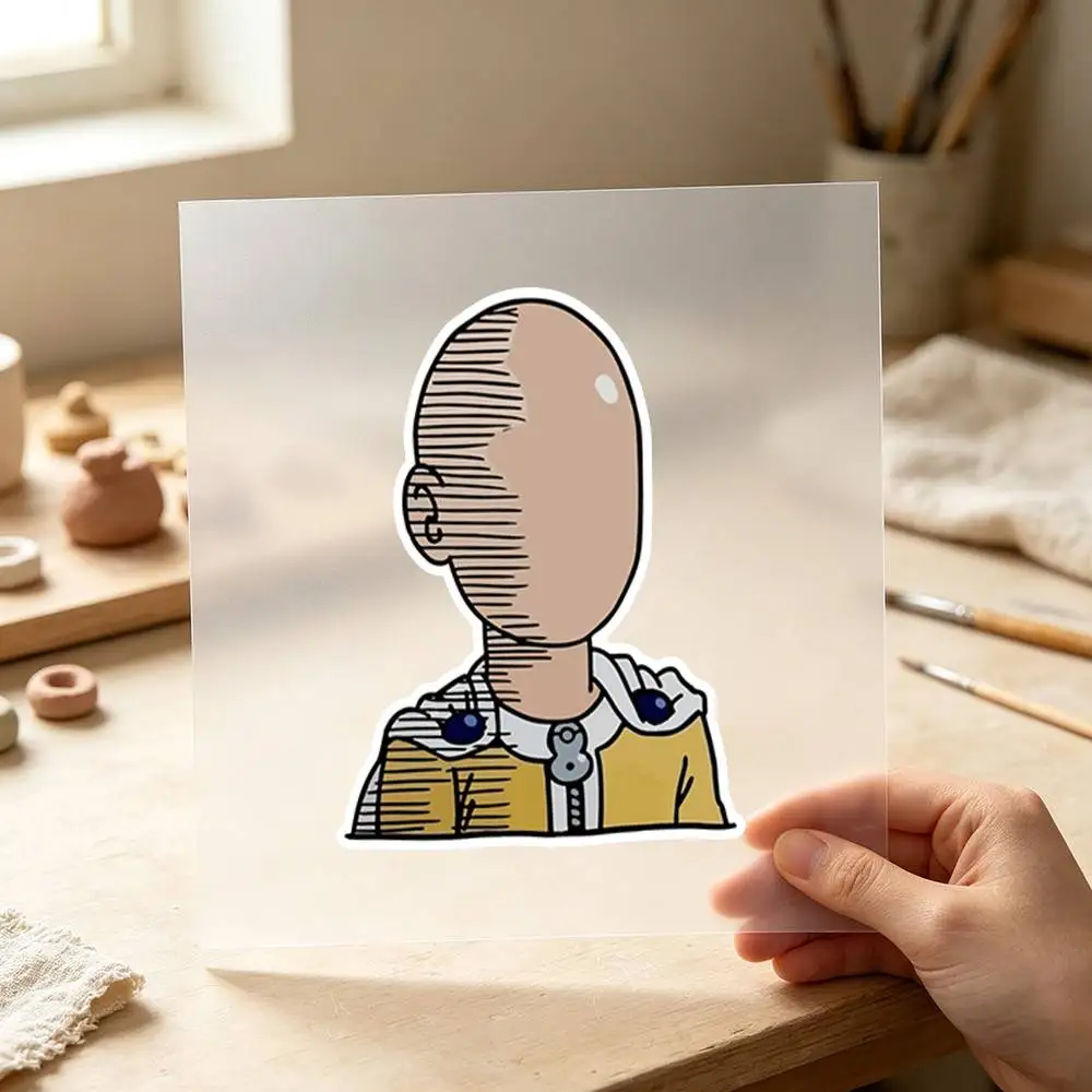 Anime One Punch Man Wasserdichte Aufkleber zur Dekoration von Autofenstern, Motorrädern und Computern.